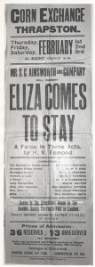 1923 Eliza comes to stay poster